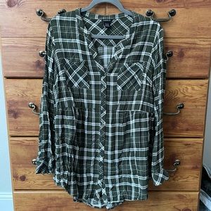 Torrid green plaid babydoll
